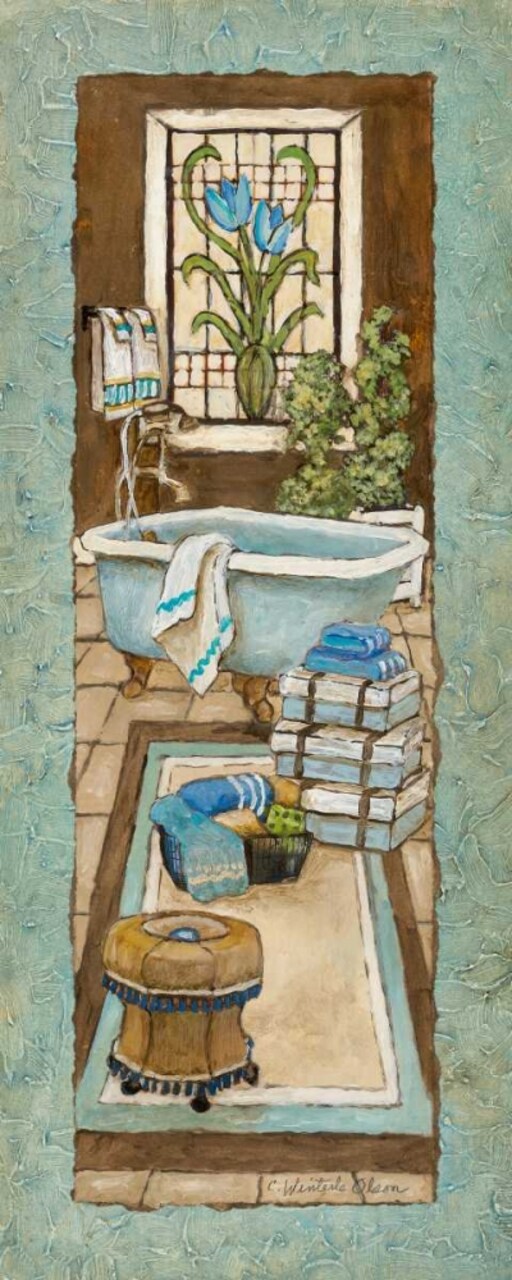 Bain de Blue I Poster Print by Charlene Olson - Item # VARPDX12614